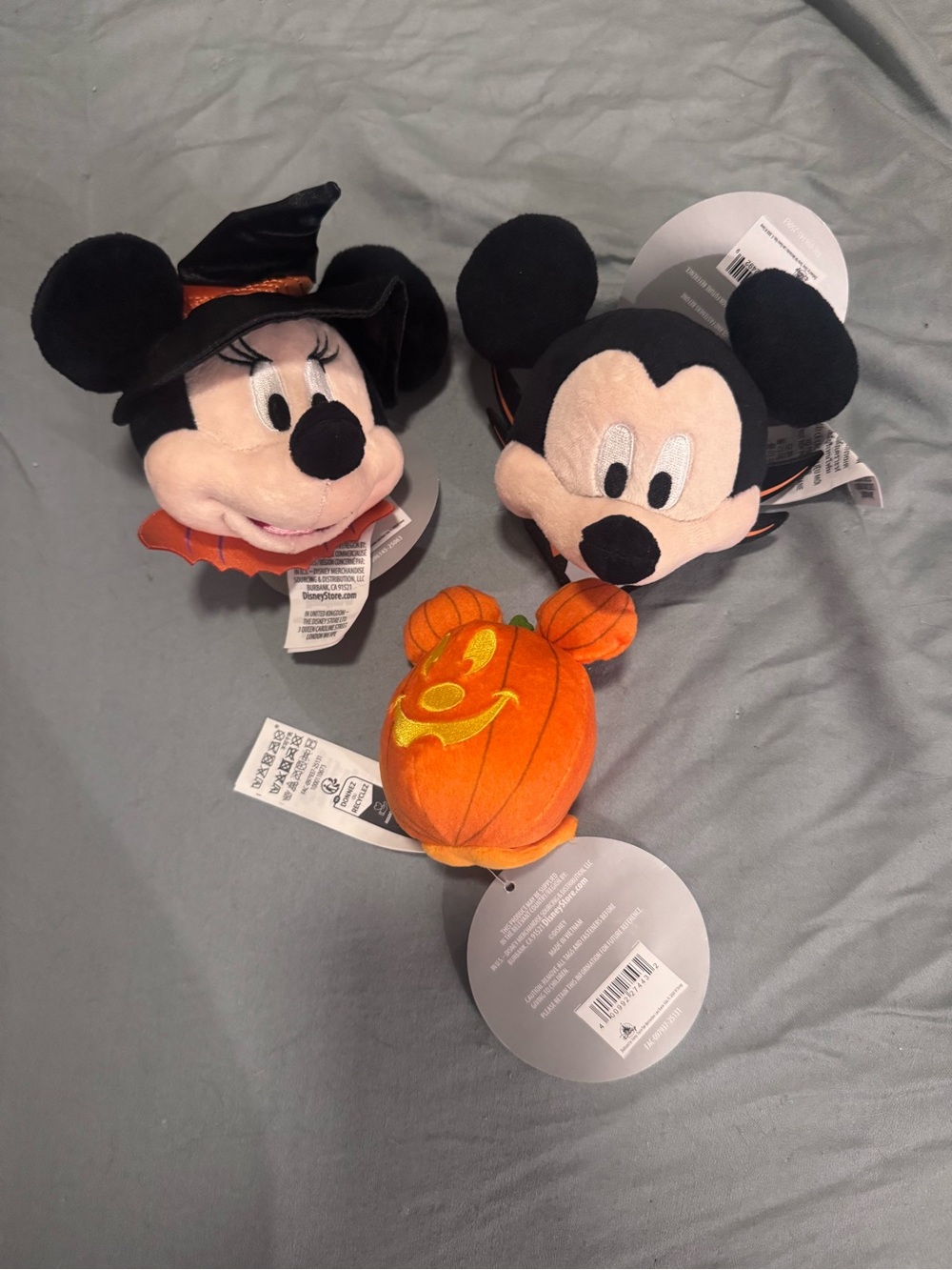 Disney Kids Halloween Minnie & Mickey Plush Headbands - Orange & Black
